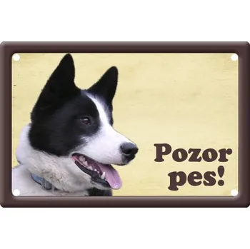 Plechová cedule Smal Výstražná cedule: Karelský medvědí I