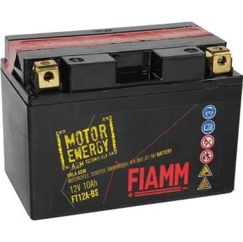 Motobaterie Motobaterie Fiamm Motorenergy AGM 12V, 9.5Ah, FT12A-BS