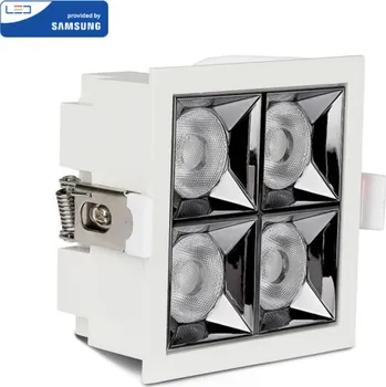Bodové svítidlo Ledshopik LED podhledové svítidlo RAY PROFI | 16W | SAMSUNG LED | 230V | CRI>90 | UGR<19 | - STUDENÁ BÍLÁ - 5700K