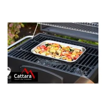 nerezový grilovací tác náhrada hliníkových, Grilovací tácek nerez 34 x