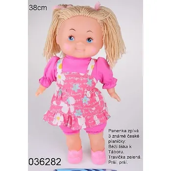 Panenka PANENKA CZ MISA 38cm zpívající modrá barva