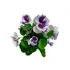 umělá květina Autronic KT7185 maceška bílá/fialová