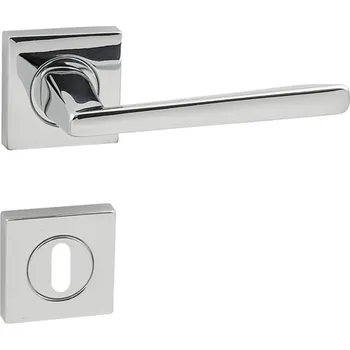 Interiérové dveře FO - VERA - HR Provedení: kl./kl. + BB rozety (otvor pro klíč) (skladem 1 ks), Povrch: OC - chrom lesklý 8584138095180