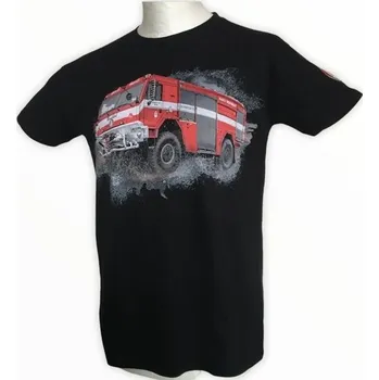 Pánské tričko Tatra tričko TATRA pánské Force 4x4 hasič černé L