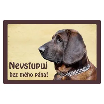 Plechová cedule Smal Výstražná cedule: Hannoverský barvář II
