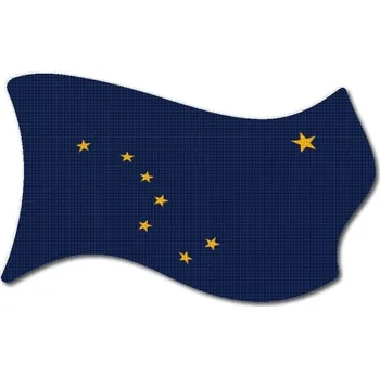 Pelisport Vlajka Aljaška vlající tištěná