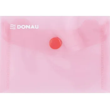 Obálka Obálka s drukem Donau průhledná, A7, PP, červená