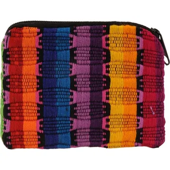 Bavlněná peněženka na drobné mince tkaná 10 x 8 cm M