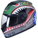 Dětská moto přilba Awina integrální barevná se zuby pro jízdu na čtyřkolce