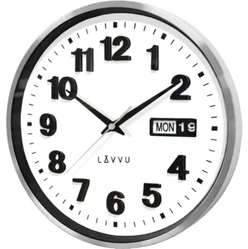 Hodiny LAVVU Kovové hodiny s ukazatelem data LAVVU DATE METAL LCT4050