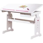 Nastavitelný psací stůl BERNIS bílá moderní