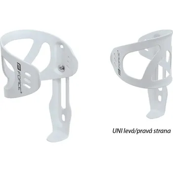 Košík na láhev KOŠÍK NA LÁHEV FORCE UNI, BÍLÝ, BOČNÍ NASUNUTÍ