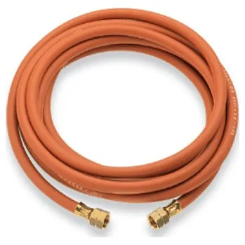 Plynová hadice Plynová hadice 2x G3/8"L, délka 2 m, s koncovkami Meva 4575A (Meva 4575A Hadice na plyn pro propojení plynového hořáku, láhve a regulátoru)