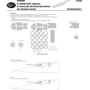 Plastikový model 1/48 Mask SR-71 Blackbird EXPERT (TESTOR/ITALERI)