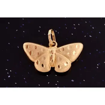 Přívěsek Zlatý přívěsek motýl P062, Au 585/1000 14kt,0,70g (14kt,váha 0,70g)