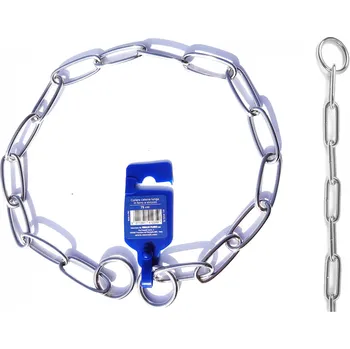 Obojek pro psa Record Stahovák kovový zdravotní jednořadý 75cm