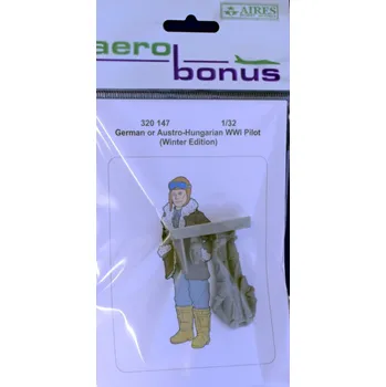 Plastikový model 1/32 German or Austro-Hungarian WWI Pilot (winter)