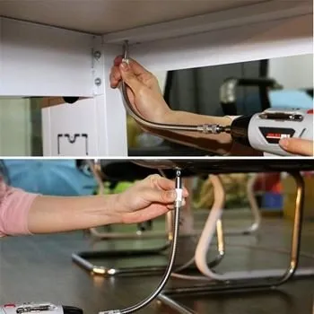 Flexibilní nástavec na vrtačku - stříbrný