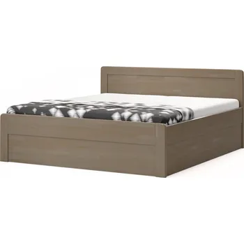 Postel BMB Postel Marika Family oblá - masivní buk Moření: šedá, Provedení: Bez roštu, Rozměr: 160 x 200 cm