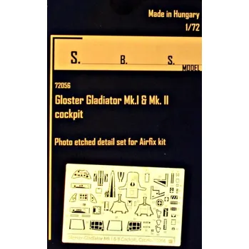 Plastikový model 1/72 Gl.Gladiator Mk.I&Mk.II interior PE set (AIR)