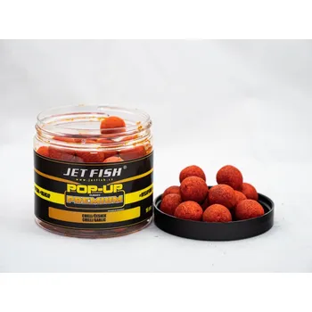 Boilies JetFish JET FISH Premium clasicc POP-UP 16 mm : CHILLI / ČESNEK