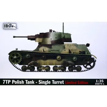 Plastikový model IBG 1/35 7TP Polish Tank - Single Turret with Crew