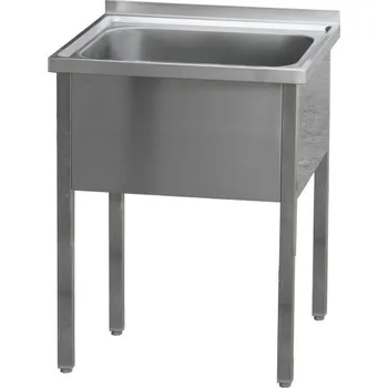 Sporák Stůl mycí jednodřez nerez MSJ Varianta: Stůl mycí dřez MSJ 140x70x90cm 1x dřez 1280x510x320mm 44kg
