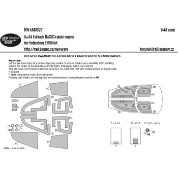 Plastikový model 1/48 Mask Su-34 Fullback BASIC (HOBBYB 81756)