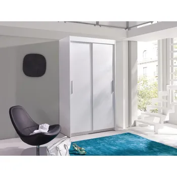 Předsíňová stěna Šatní skříň bez zrcadla Karo 100 cm - bílá
