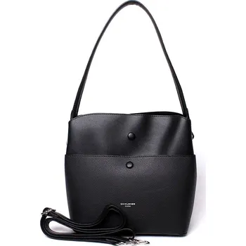 Kabelka Dámská tříoddílová kabelka na rameno/crossbody David Jones CM5769 černá | KabelkyproVas.cz