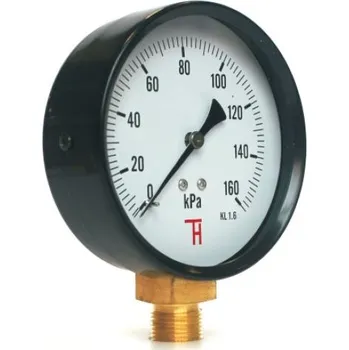 Barometr Manometr 0-16 bar G1/2. DN100 SV THERMIS manometr standardní, průměr 100mm, bez glycerinu, spodní přípoj