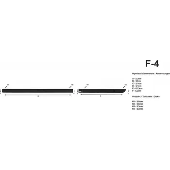 Lišta karosérie Ochranné lišty dveří LDF04