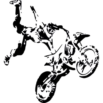 samolepka Merci-shop. Samolepky na zeď motorka FMX 3 ( 55 x 60 cm )