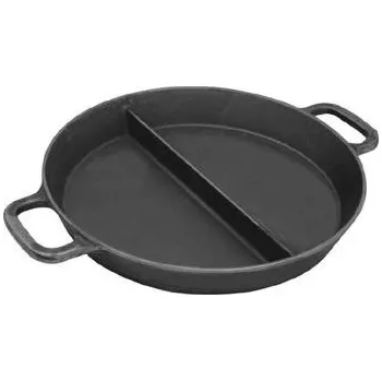 Pánev Litinová pánev extra velká dělená 1/2 50cm