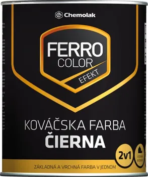 barva na kov Chemolak Ferro Color kovářská černá 0,75 l