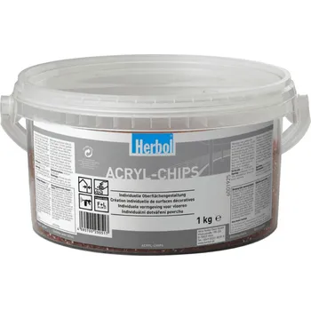 Lak na dřevo Herbol Acryl Chips 1 kg odstín chipsů: červený