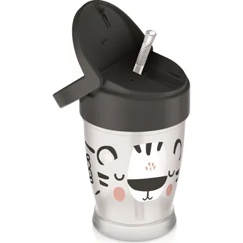 Láhev Lovi Salt&Pepper Junior Hrníček se slámkou 250 ml