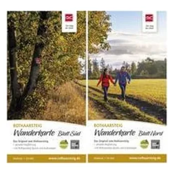 Wanderkarte Rothaarsteig Süd / Nord. 1 : 50 000