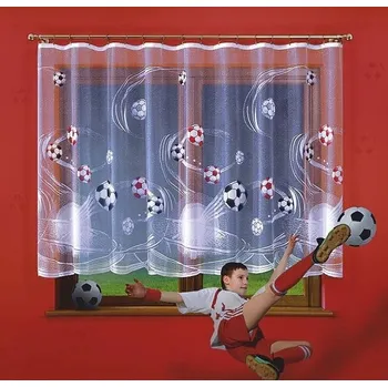 Záclona Záclona kusová Fotbal výška 160cm, šíře 300cm barevná