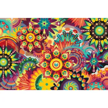 Malování podle čísel - Mandala6 Velikost: 40x60cm, Rámování: Pouze srolované plátno