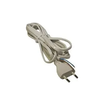 Síťový konektor Flexo šňůra PVC 2x0,75mm 3m bílá