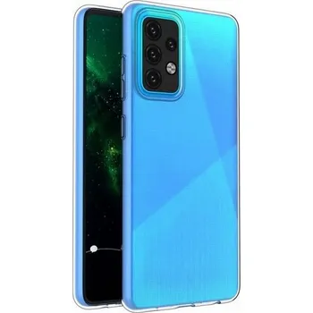 Pouzdro na mobilní telefon Kryt Samsung A52 silikon 1 mm průhledný (obal neboli pouzdro na Samsung A52)