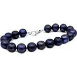 Leru Perlový náramek sladkovodní modro-černé perly Váha náramku: 20,5cm(váha 0,87g)
