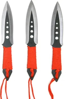 Bojový nůž Martinez Albainox 32093 vrhací nože 3 ks červené