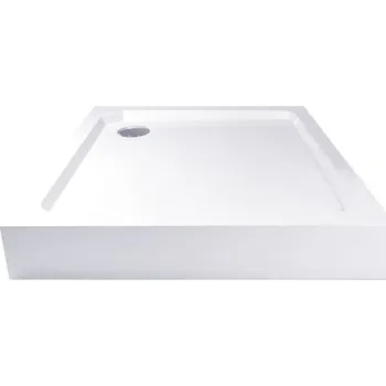 Sprchová vanička Čtvercová sprchová vanička, 80x80x14, SMC, bílá včetně nožiček a sifonu 90 mm CV41H