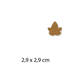 Jedlá dekorace na dort Javorový list 4 - HV 25 ks