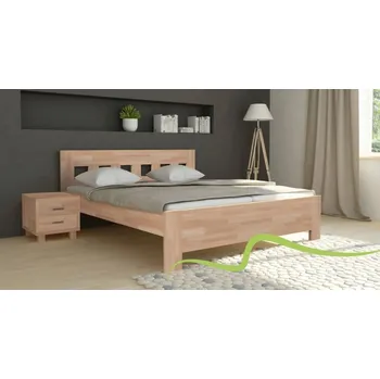 Postel TEXPOL JANA SENIOR - masivní dubová postel 140 x 200 cm, dub masiv