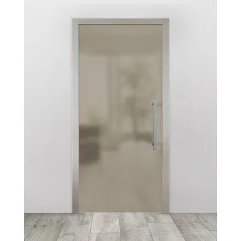 Interiérové dveře Celoskleněné dveře do pouzdra - Satinato Bronz Průchozí šířka (cm): 90, Průchozí výška (cm): 197