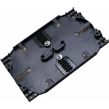 Kazeta přesmyku Optická kazeta s víčkem a hřebínky pro 12 vláken - Černá