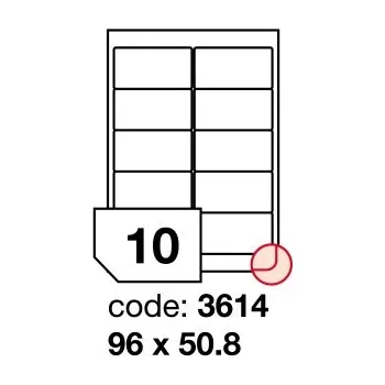 Samolepící etiketa Samolepící etikety Rayfilm Synthetic 96x50,8 mm 100 archů, průhledné, R0400.3614A